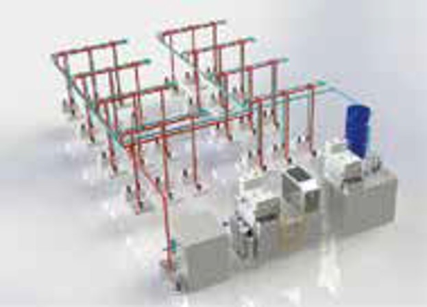 CNC切削液集中供配液循环净化系统管道工程